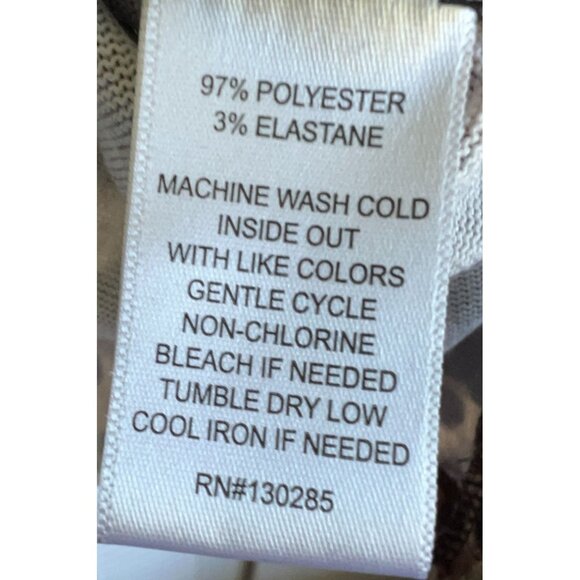 Per Se Womens Animal Print Long Sleeve Top 1X Soft Artsy Plus Size Comfy - Picture 5 of 6